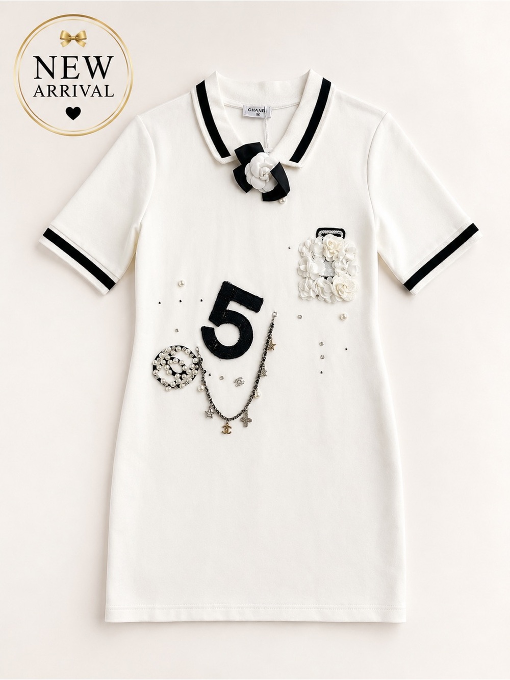 🤍 Women’s White Embellished  Dress 🤍